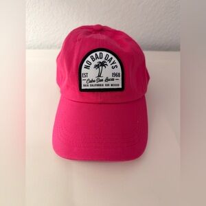 Bright Pink Cabo San Lucas Patch Cap Women’s Y2K Coastal